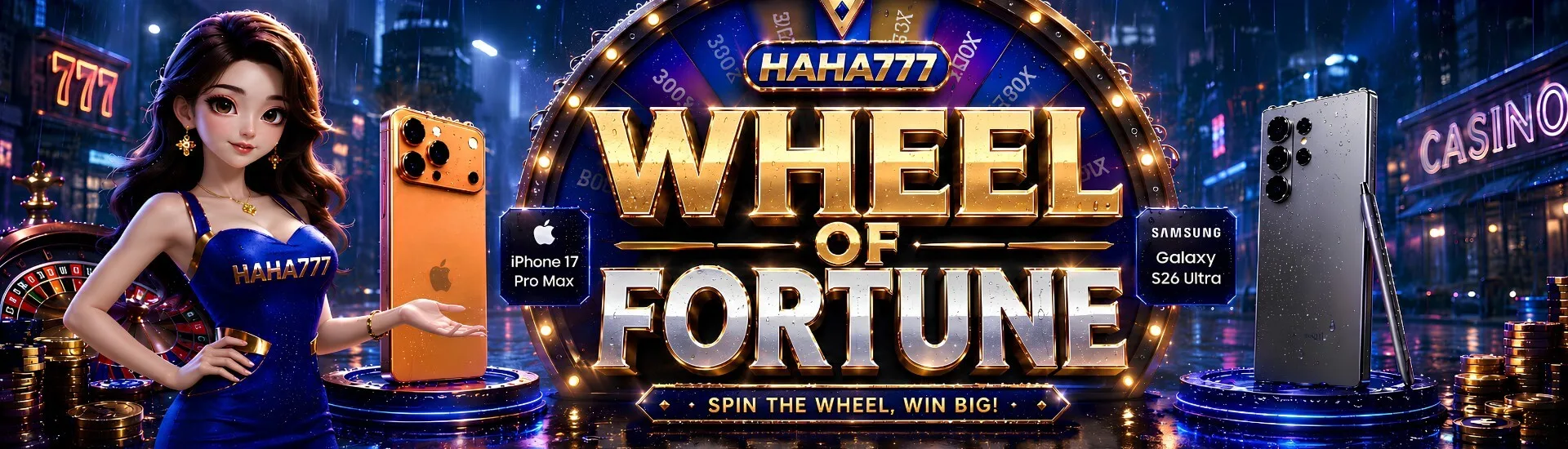 HAHA777 wheel of fortune — spin the wheel, win big