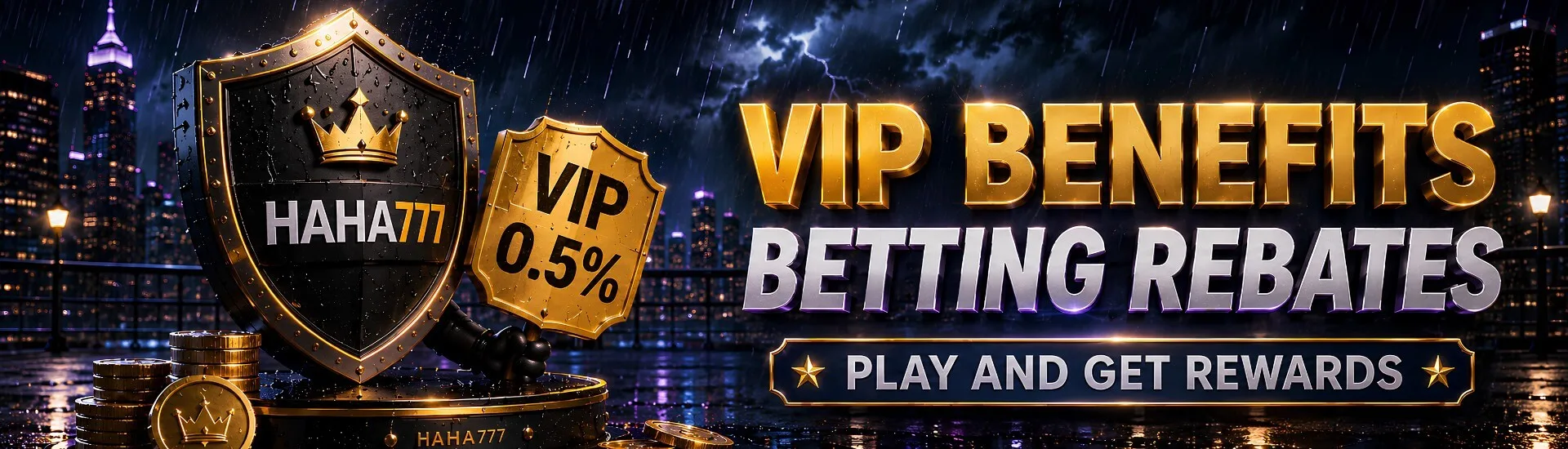 HAHA777 VIP benefits — betting rebates, play and get rewards